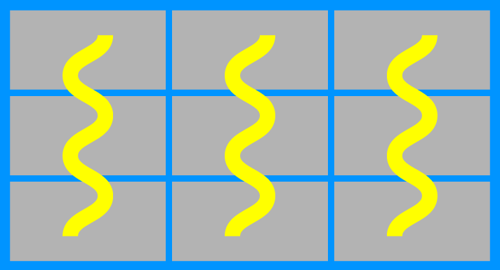 スマスロ 秘宝伝　REG中キャラ紹介カード　ポーカー役代用演出　リールフラッシュ　各リール波のようなフラッシュ