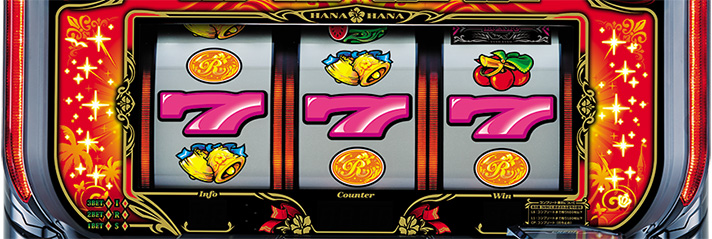 ニューキングハナハナV　筐体　リール両サイドランプ