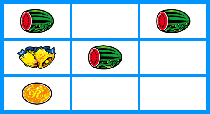 ニューキングハナハナV 各小役の停止形 ハナハナ目