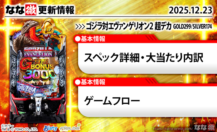 ゴジラ対エヴァンゲリオン2 超デカ　更新情報の概要　TOP画像