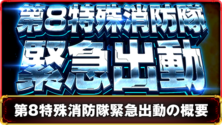 Lパチスロ 炎炎ノ消防隊2　第8特殊消防隊緊急出動の詳細　TOP画像