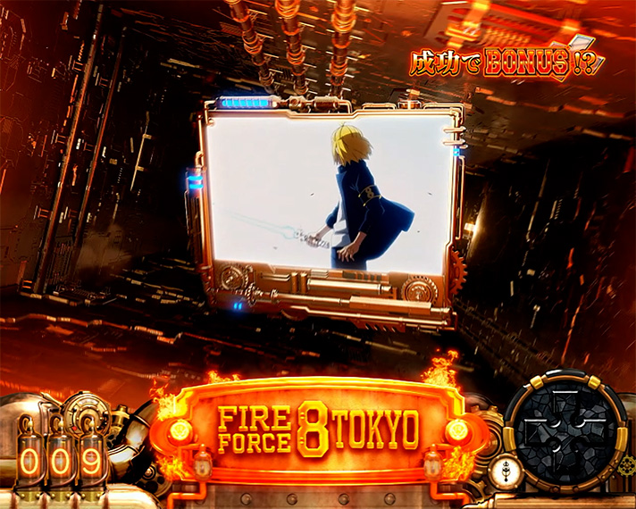 Lパチスロ 炎炎ノ消防隊2　連続演出　ヒーローか悪魔か