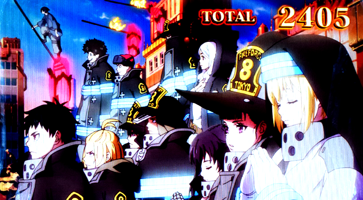 Lパチスロ 炎炎ノ消防隊2　エンディング　終了画面