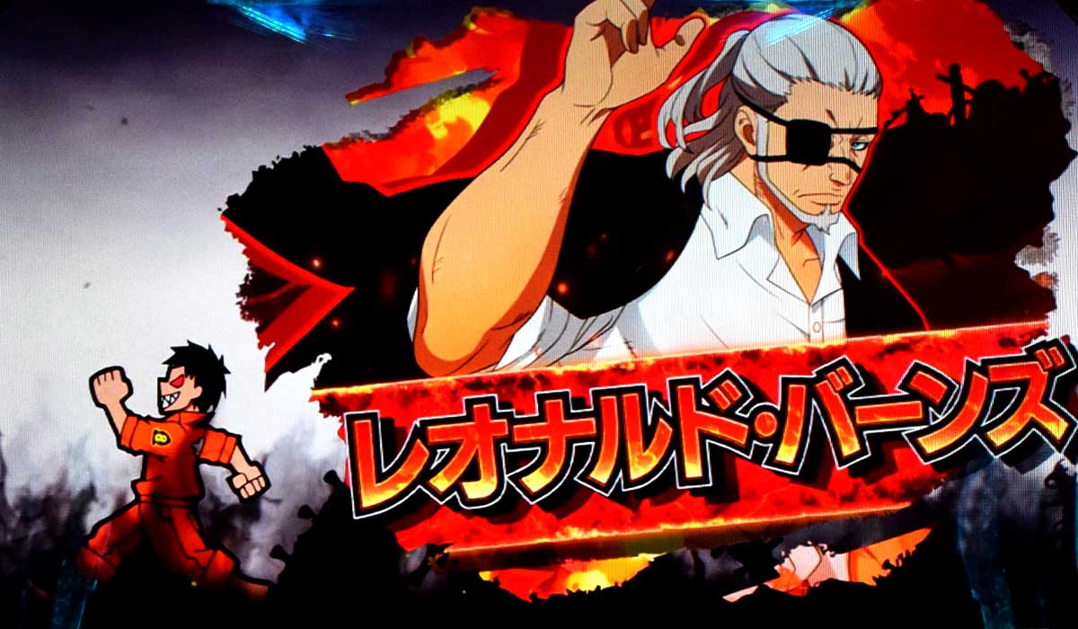 Lパチスロ 炎炎ノ消防隊2　キャラ紹介　赤キャラ　レオナルド・バーンズ