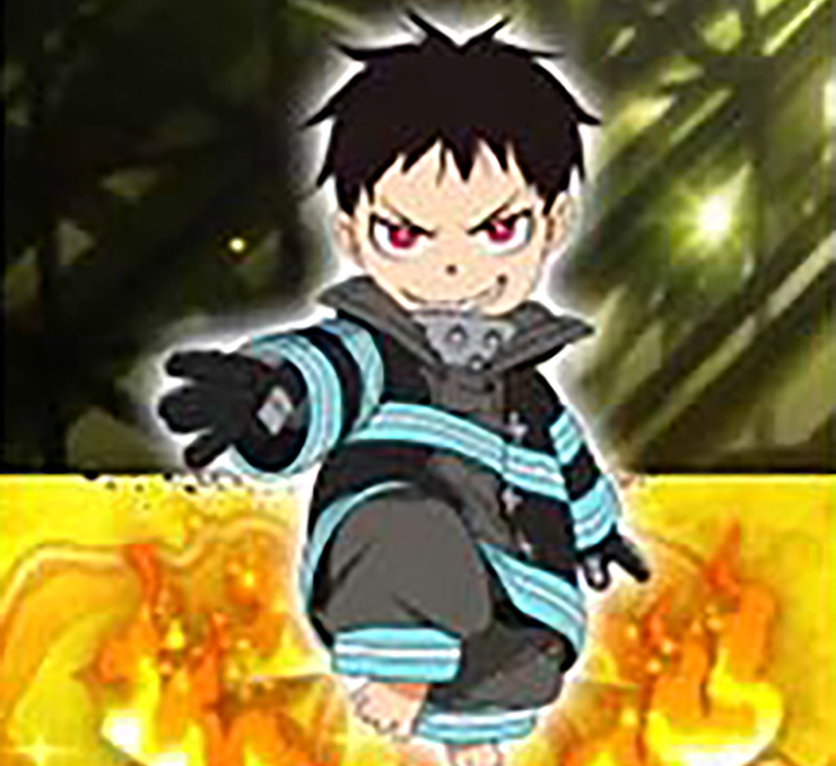 Lパチスロ 炎炎ノ消防隊2　エンディング中　ミニキャラ　シンラ