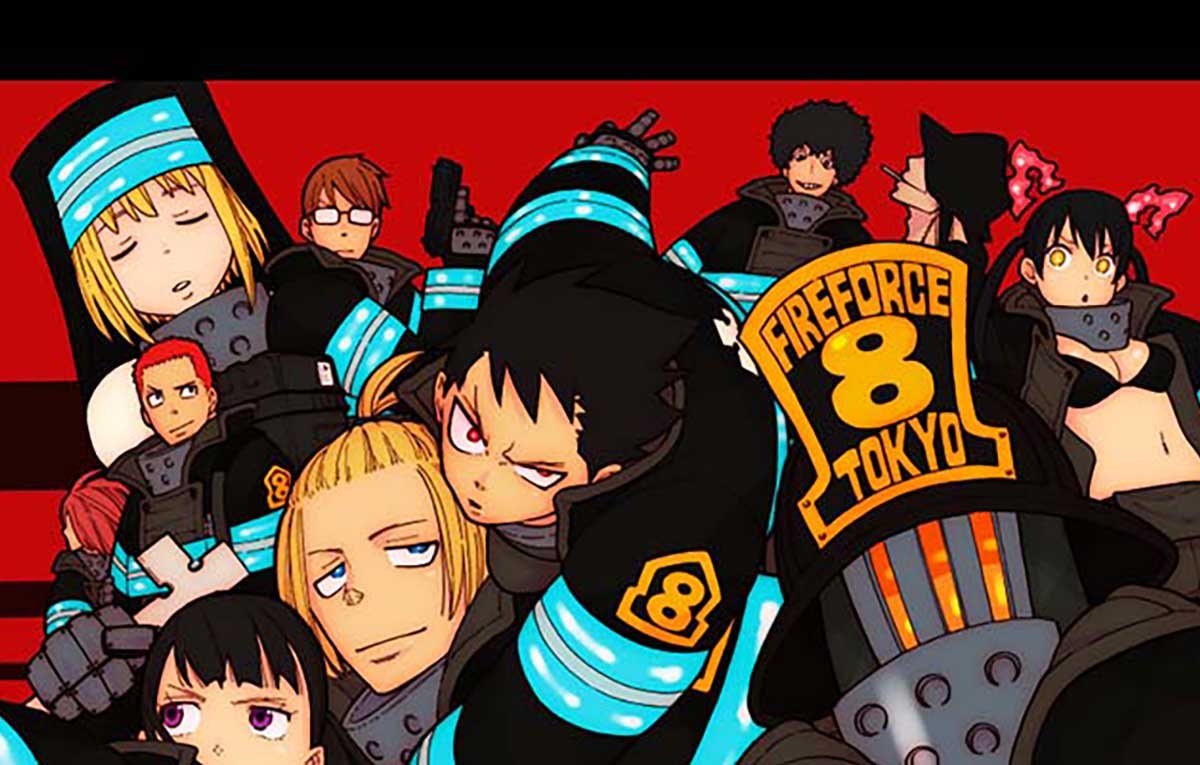 Lパチスロ 炎炎ノ消防隊2　ボーナス終了画面　第8メンバー全員集合