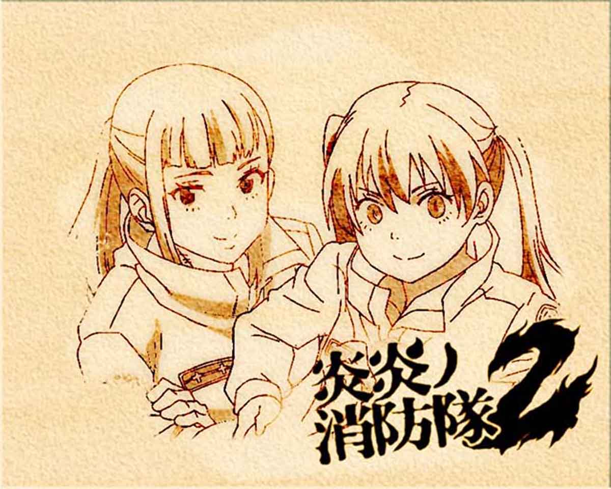 Lパチスロ 炎炎ノ消防隊2　アイキャッチ　マキ&タマキ