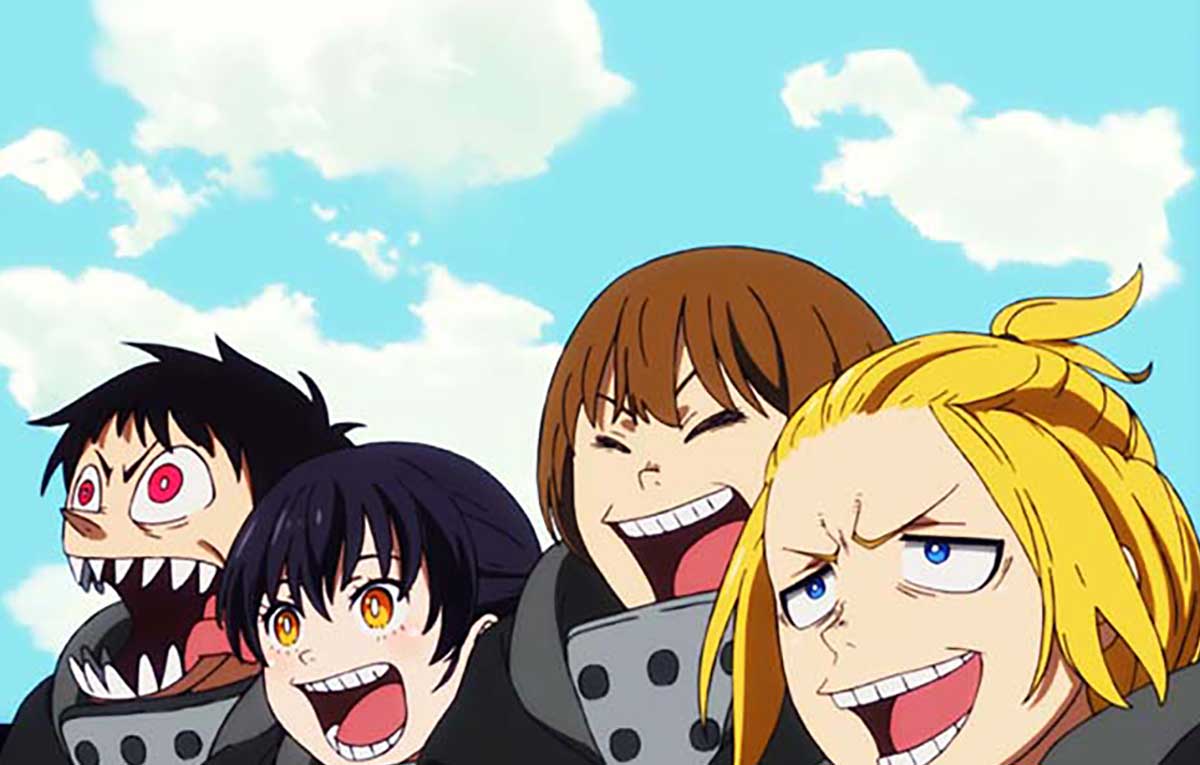 Lパチスロ 炎炎ノ消防隊2　ボーナス終了画面　シンラ＆環＆武＆アーサー