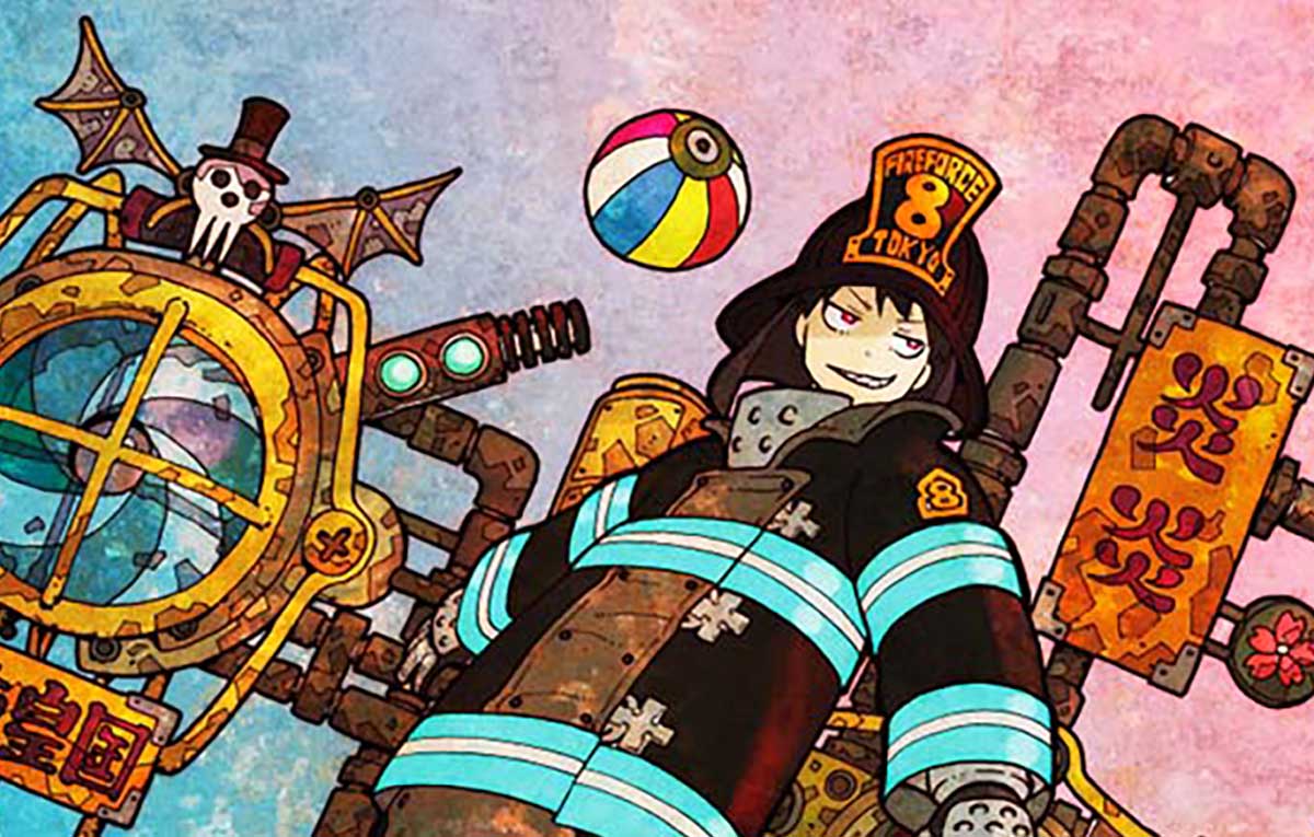 Lパチスロ 炎炎ノ消防隊2　ボーナス終了画面　ストック示唆　シンラ（フル装備）