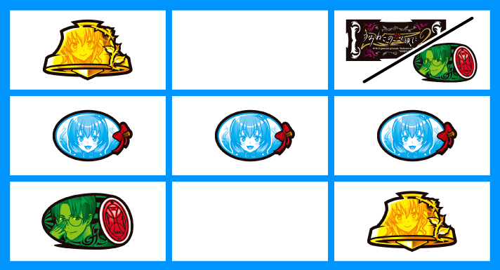 Lパチスロうみねこのなく頃に2　各小役の停止形　リプレイ