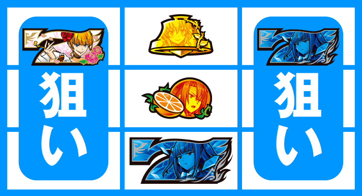 Lパチスロうみねこのなく頃に2　打ち方　中押し青7狙い（うみねこ打ち）