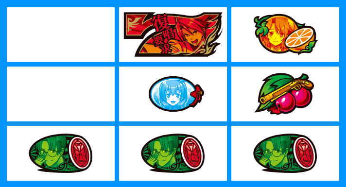 Lパチスロうみねこのなく頃に2　打ち方　各小役の停止形　