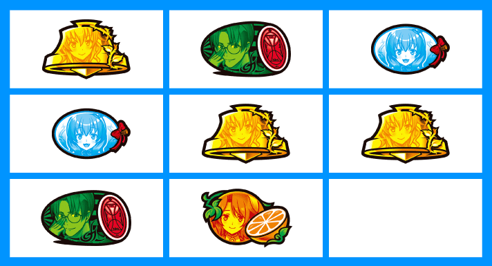 Lパチスロうみねこのなく頃に2　打ち方　各小役の停止形　