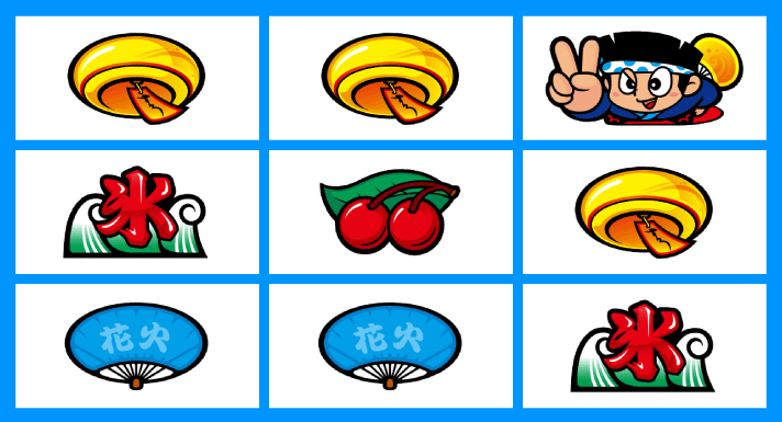 スマスロ ハナビ　その他リーチ目　左リール上段ドン狙い　風鈴・リプレイダブルテンパイ