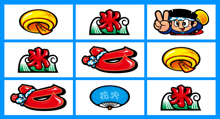 スマスロ ハナビ　その他リーチ目　左リール中・下段BAR狙い（チェリー落とし）　ボーナス図柄一直線