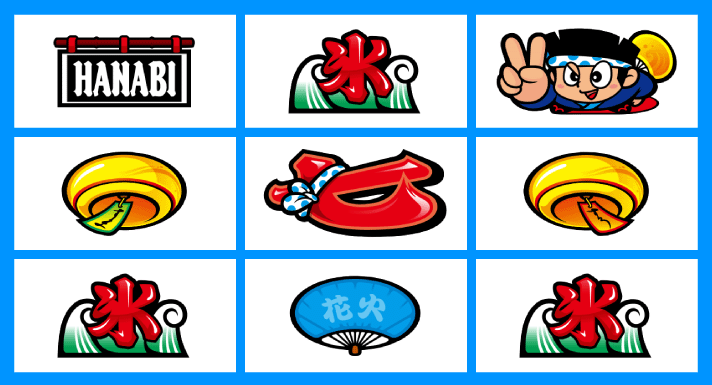 スマスロ ハナビ　BAR狙い時　リーチ目　氷大山