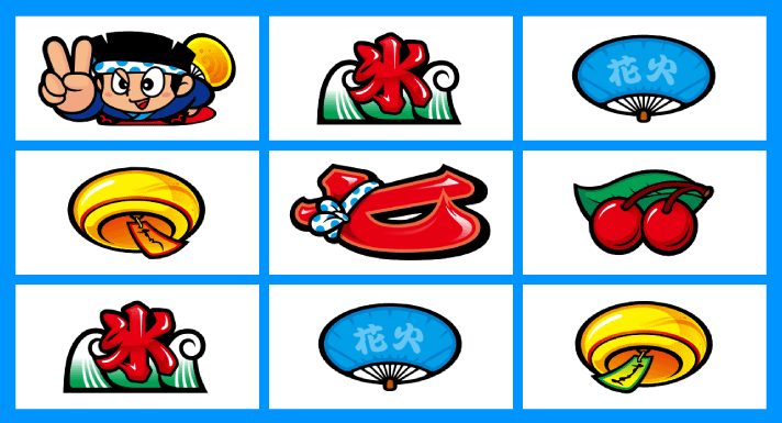 スマスロ ハナビ　順押し単ドン狙い　リーチ目　風鈴・赤7・チェリー