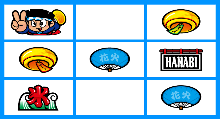 スマスロ ハナビ　順押し単ドン狙い　リーチ目　風鈴・リプレイ・BAR