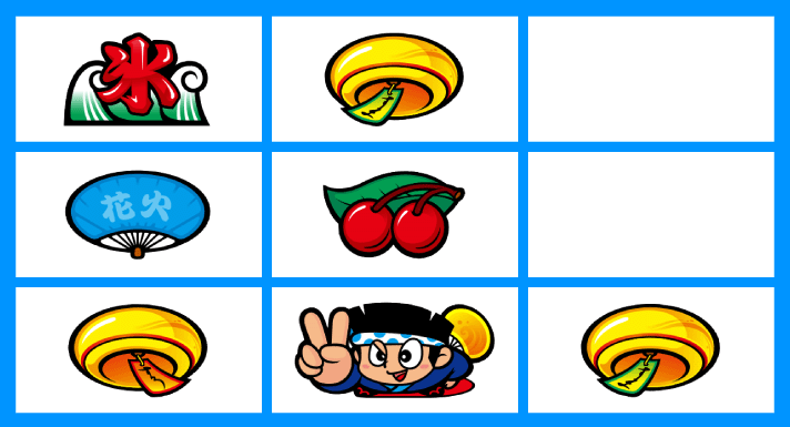 スマスロ ハナビ　順押し単ドン狙い　リーチ目　下段風鈴・ドン・風鈴