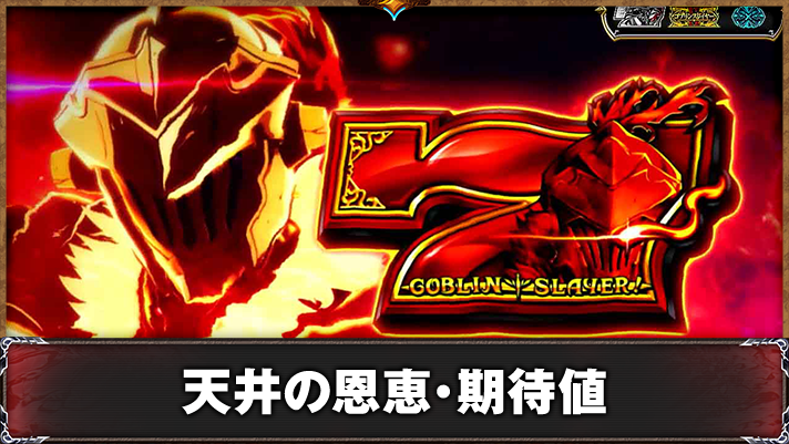 スマスロ ゴブリンスレイヤーⅡ　通常時　赤7表示