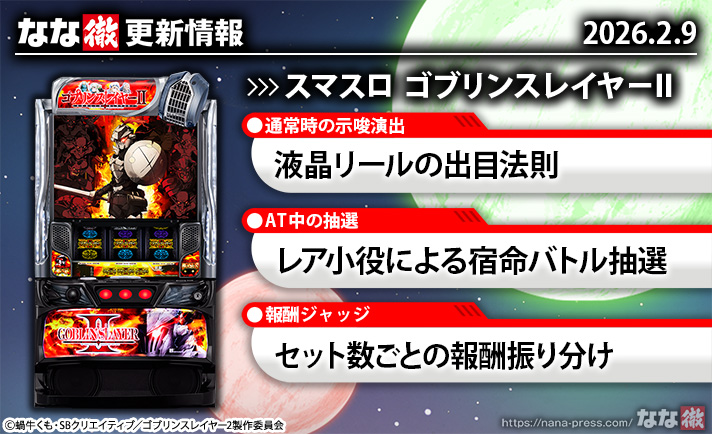 スマスロ ゴブリンスレイヤーⅡ　更新情報