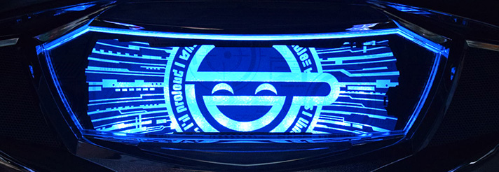 スマスロ 攻殻機動隊 通常時の演出法則 上部パネル 青色