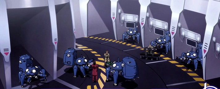 スマスロ 攻殻機動隊 通常時のステージ タチコマハンガー