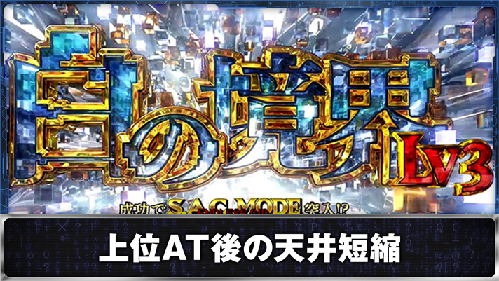 スマスロ 攻殻機動隊　白の境界Lｖ.3突入画面