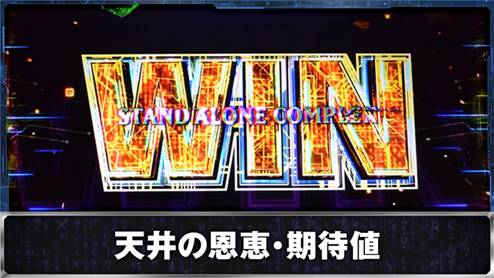 スマスロ 攻殻機動隊　CZ「S.A.M 」成功　AT当選　WIN
