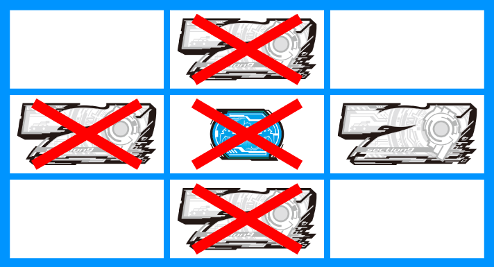 スマスロ 攻殻機動隊　ラフ目停止形　右リール中段のみ白7停止