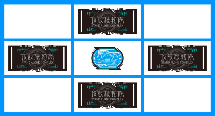 スマスロ 攻殻機動隊　強ラフ目停止形　BARひし形停止