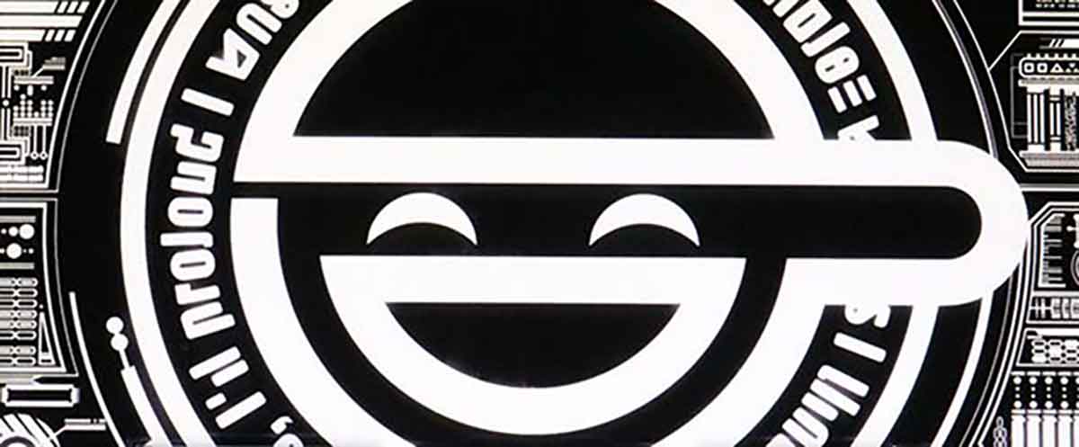 スマスロ 攻殻機動隊　笑い男マーク付きリールロック