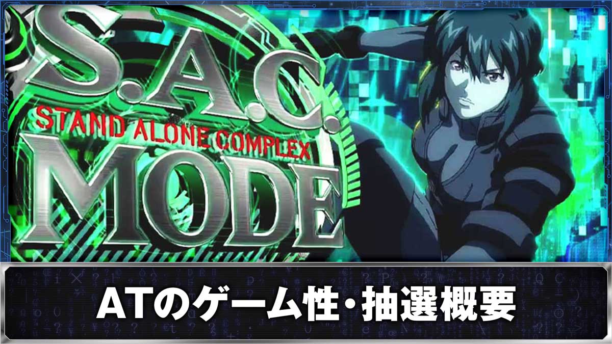 スマスロ 攻殻機動隊　AT「S.A.C.モード」突入画面