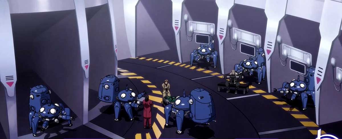 スマスロ 攻殻機動隊　通常時のステージ　タチコマハンガー