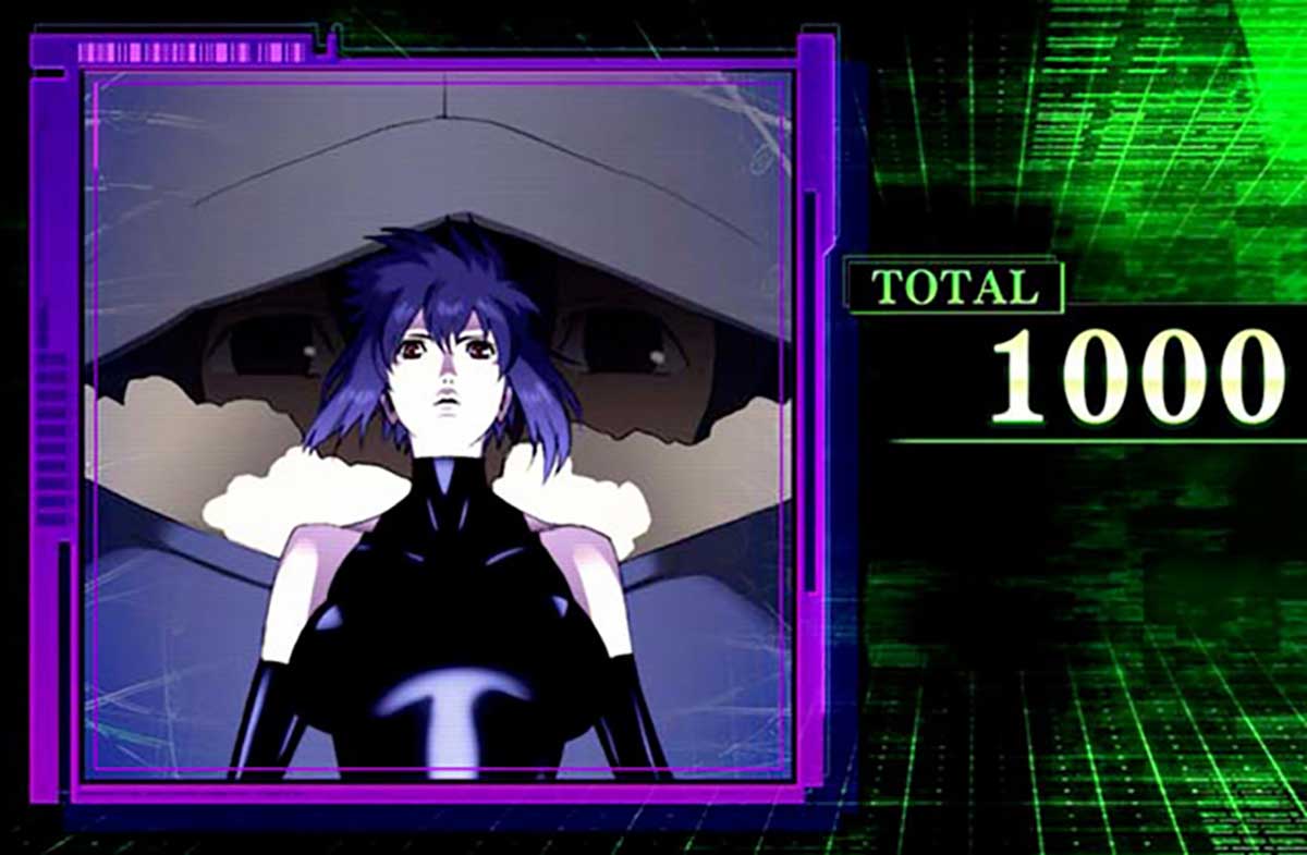 スマスロ 攻殻機動隊　AT終了画面/通常時・CZの一枚絵　紫枠　電脳素子