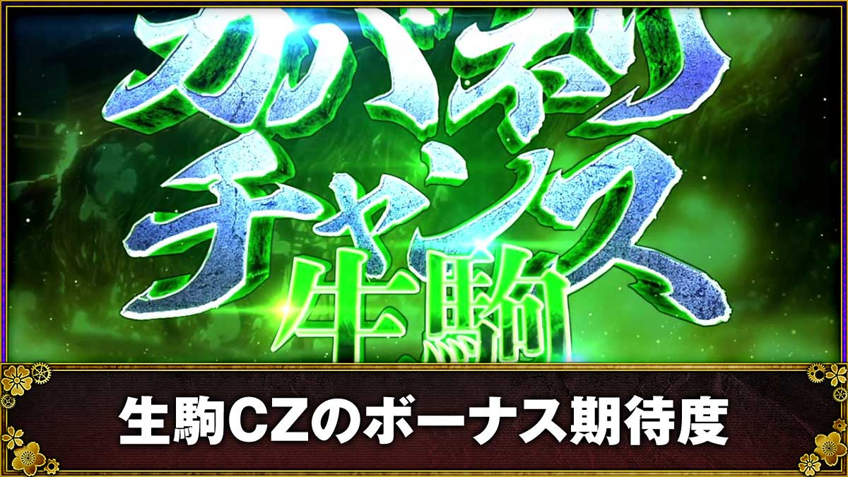 スマスロ 甲鉄城のカバネリ 海門（うなと）決戦　生駒CZ突入画面