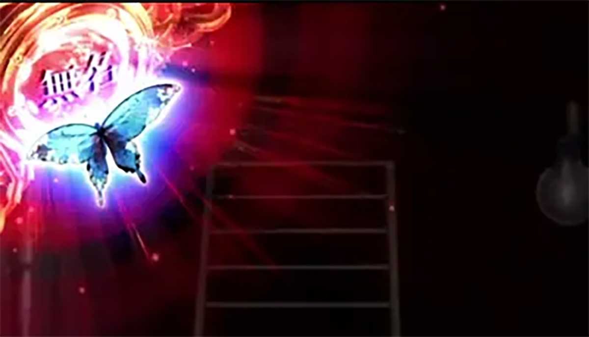 スマスロ 甲鉄城のカバネリ 海門（うなと）決戦　蝶の飛翔　青　無名シンボル停止