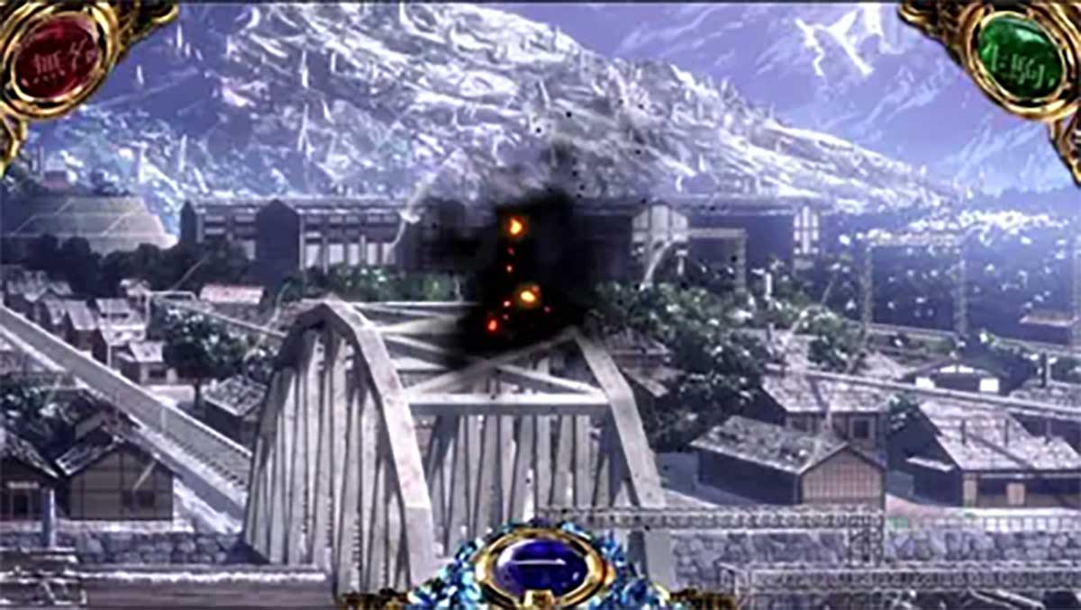 スマスロ 甲鉄城のカバネリ 海門（うなと）決戦　黒煙ポイント　獲得量示唆　小エフェクト