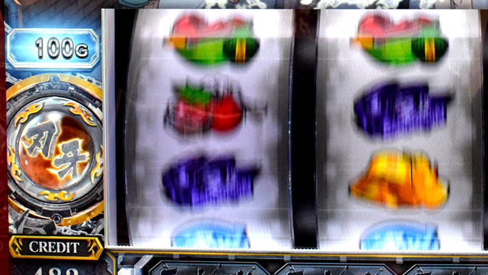 L範馬刃牙　通常時　ゲーム数表示発光