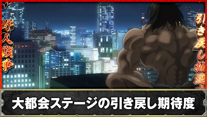 L範馬刃牙　AT引き戻し「大都会ステージ」　TOP画像