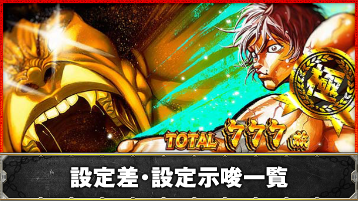 L範馬刃牙　設定判別まとめ　TOP画像