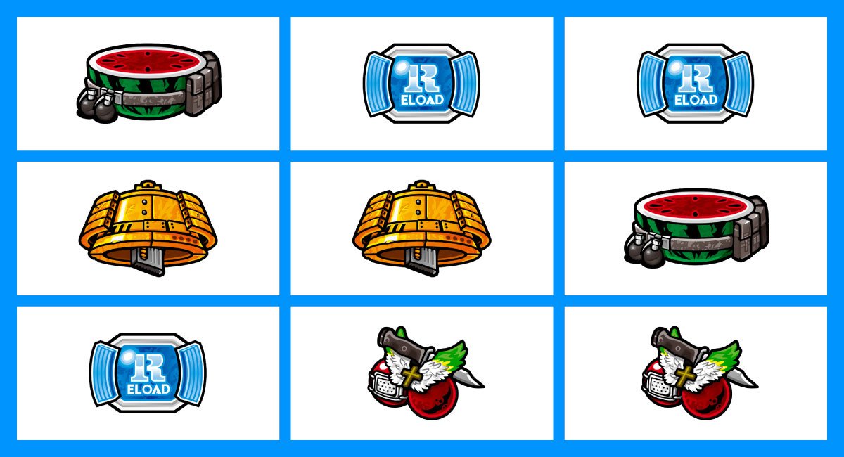 スマスロヨルムンガンド　各小役の停止形　リーチ目　ベベス