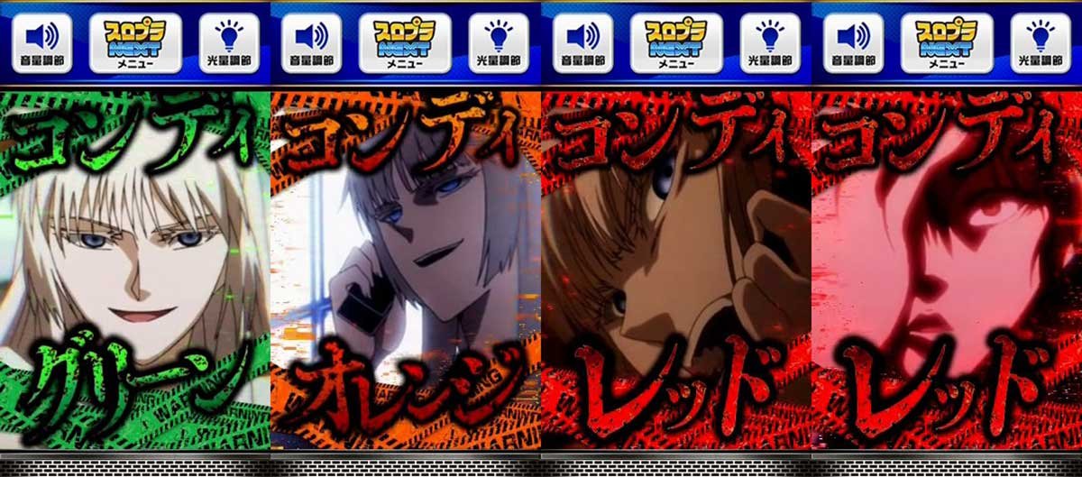 スマスロヨルムンガンド　サブ液晶　ココ　コンディ　グリーン　オレンジ　レッド