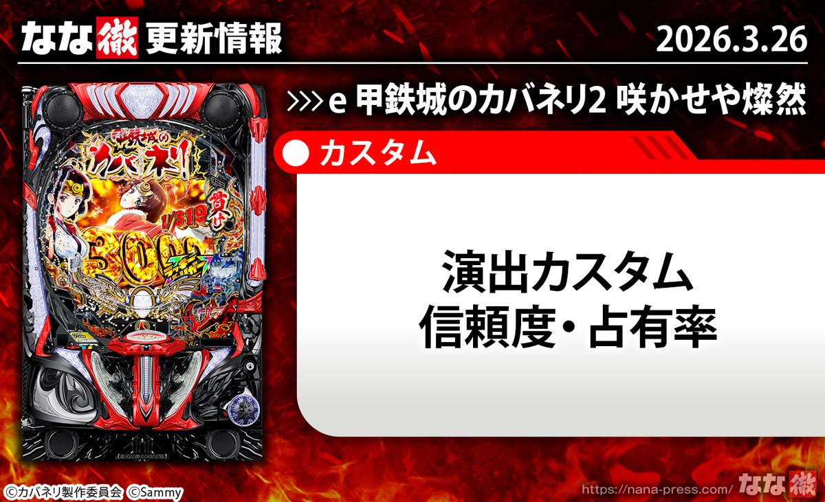e 甲鉄城のカバネリ2 咲かせや燦然　更新情報の概要