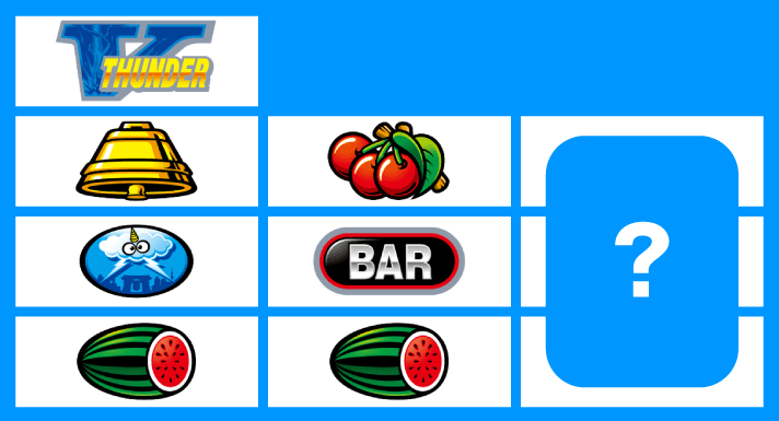 スマスロ サンダーV　リーチ目　単独V狙い時のリーチ目