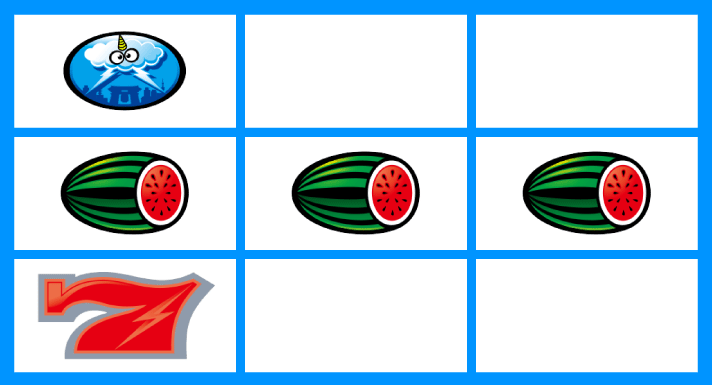 スマスロ サンダーV　各小役の停止形　スイカ