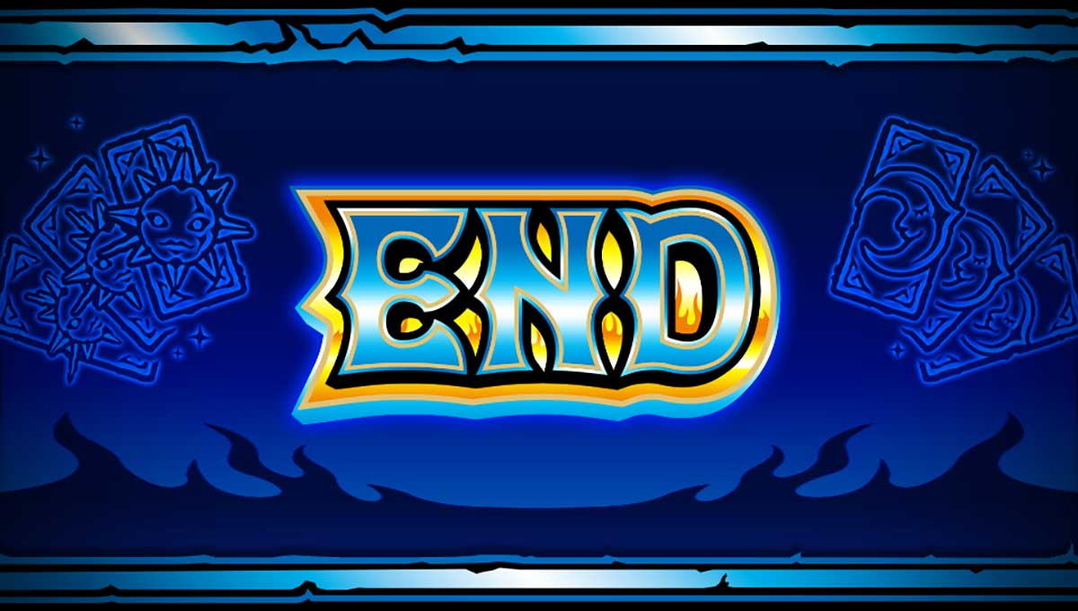 スマスロ サンダーV　BIG終了画面　月と太陽