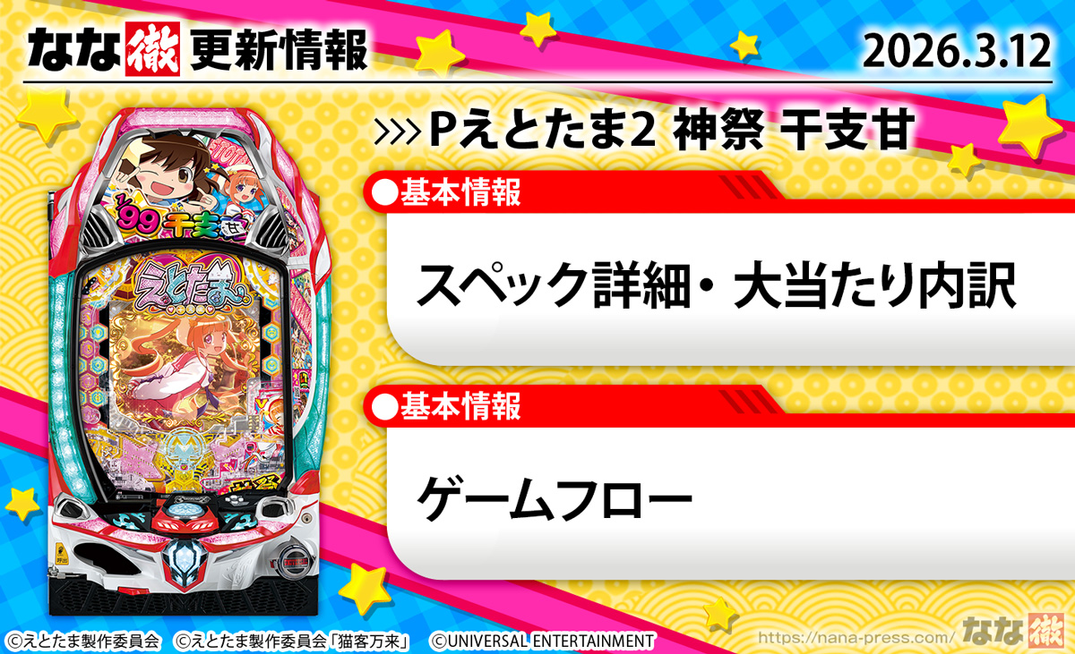Pえとたま2 神祭 干支甘　更新情報