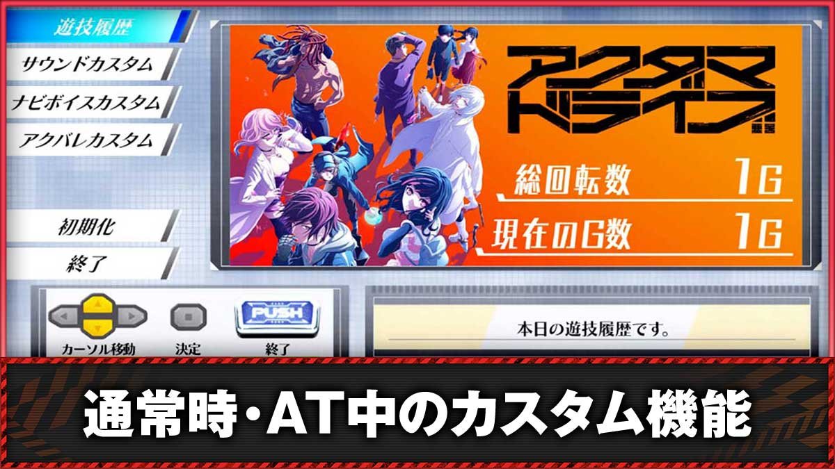 Lアクダマドライブ　カスタム機能まとめ　TOP画像