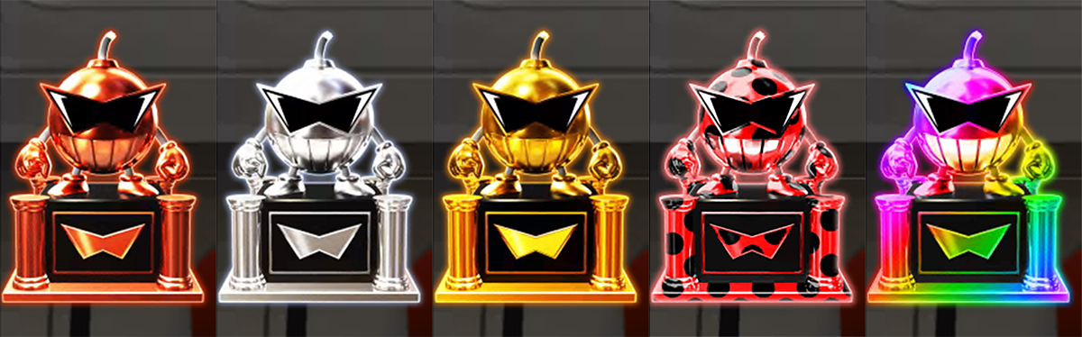 L虚構推理　ダイナマイトトロフィー　銅　銀　金　てんとう虫柄　虹